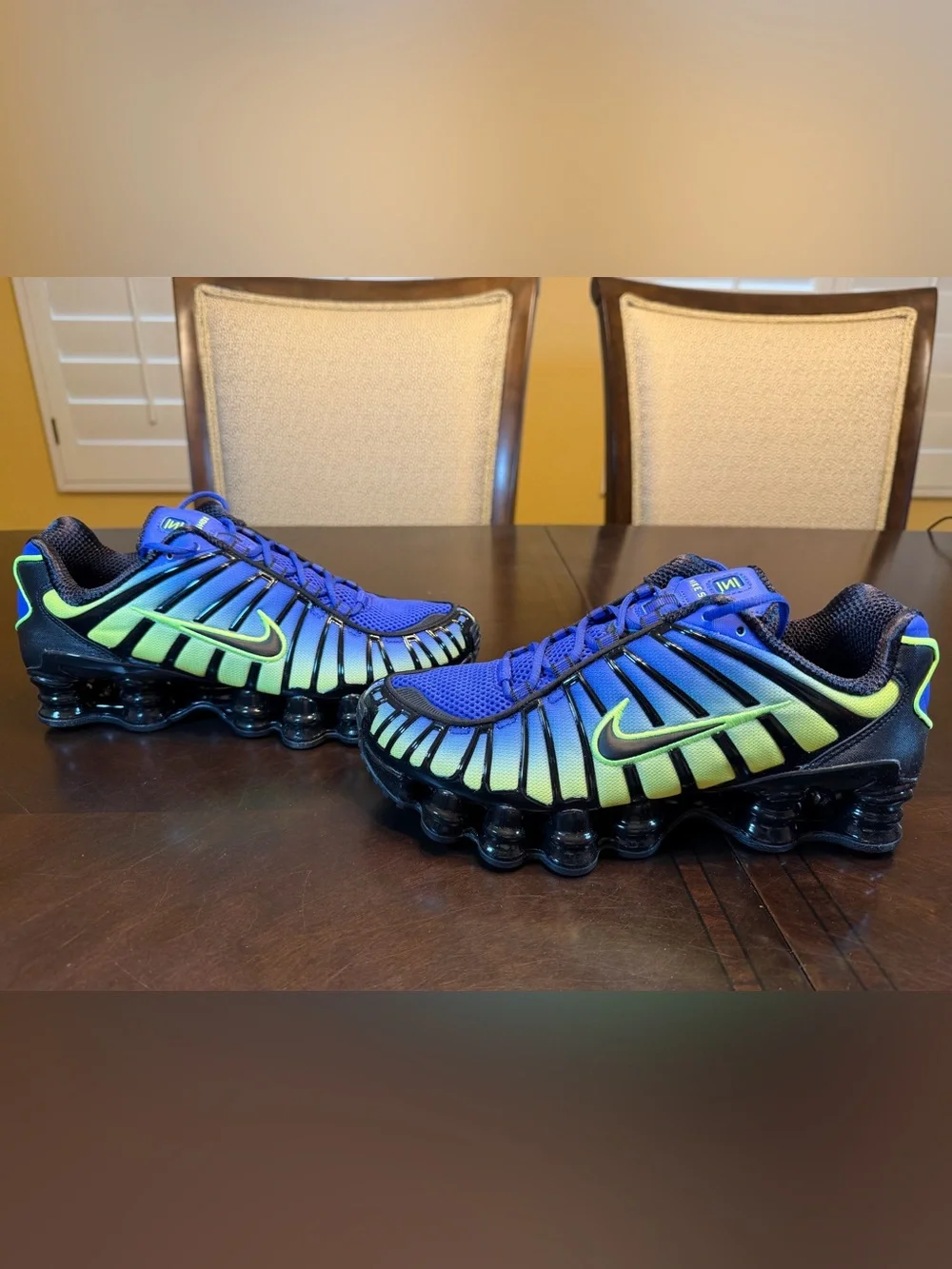 New Nike Shox TL Blue Volt Sneakers Shoes Size US 7